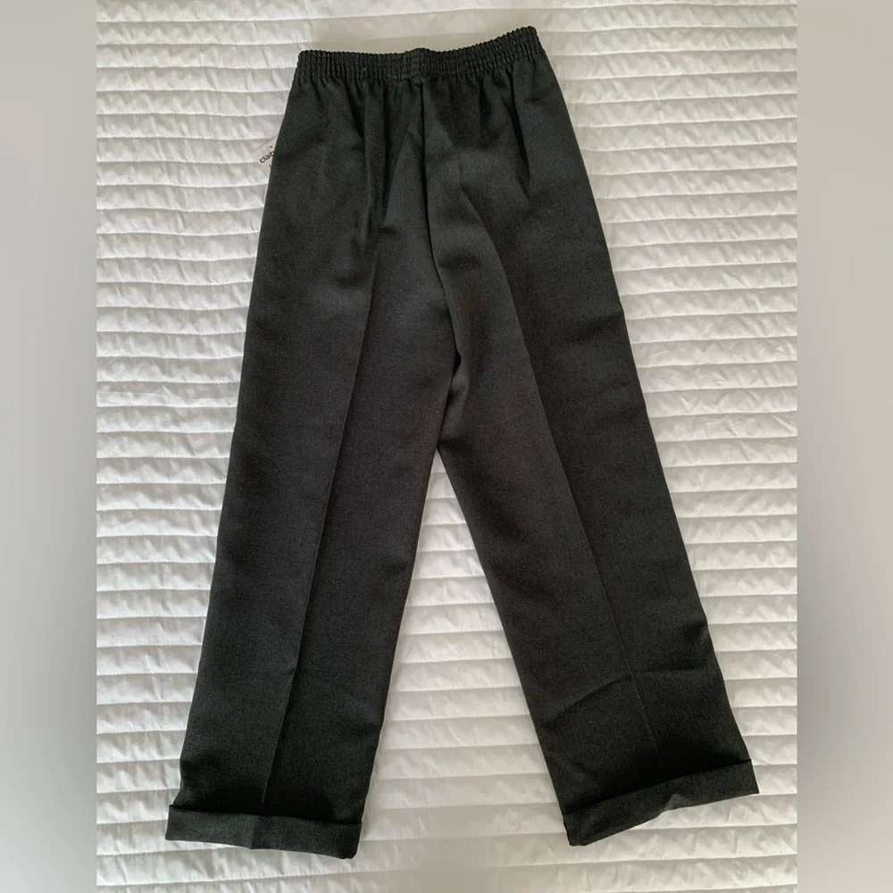 NWT Claiborne Suit Set Boys Size 6R Blue Gray 4 PC Vest Shirt Pants Clip On Tie